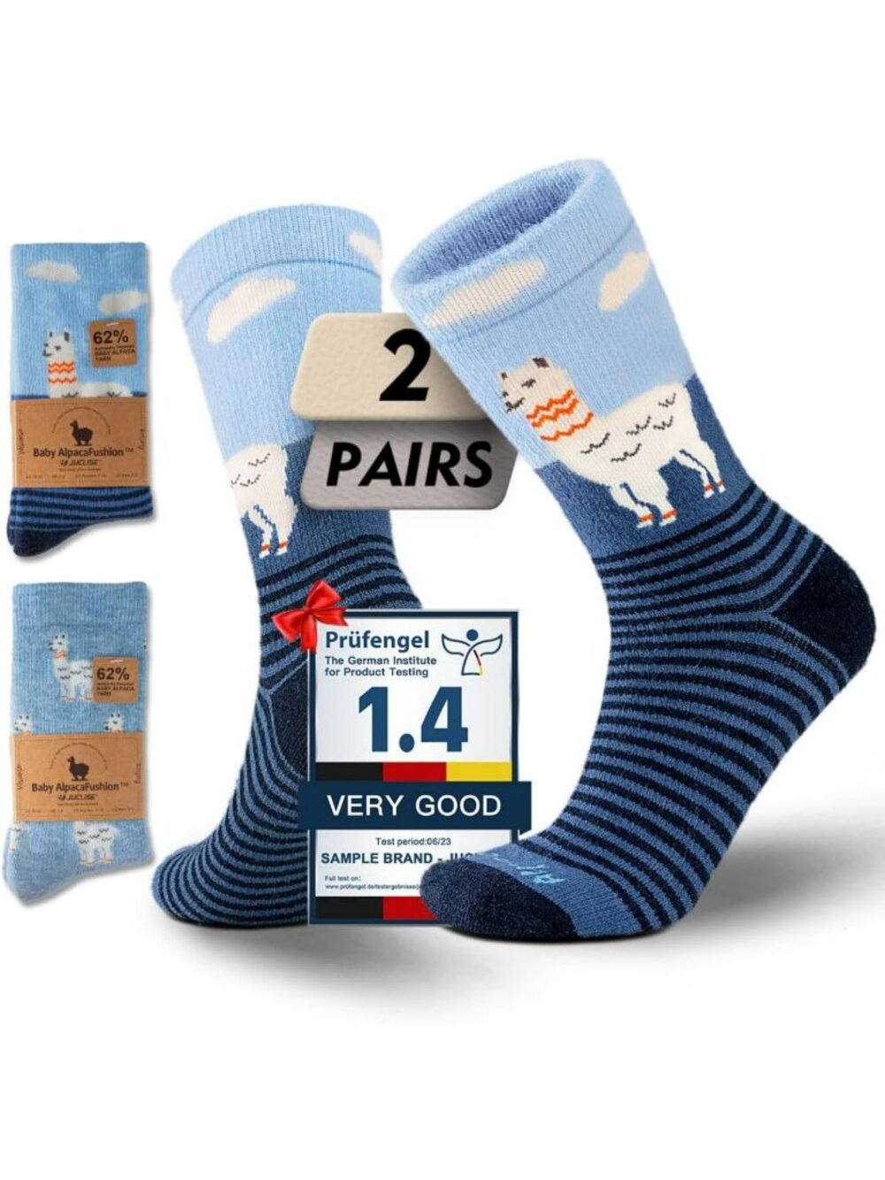 Cozy Heavyweight Alpaca Wool Crew Socks for Winter Hiking & Cold Weather Wear